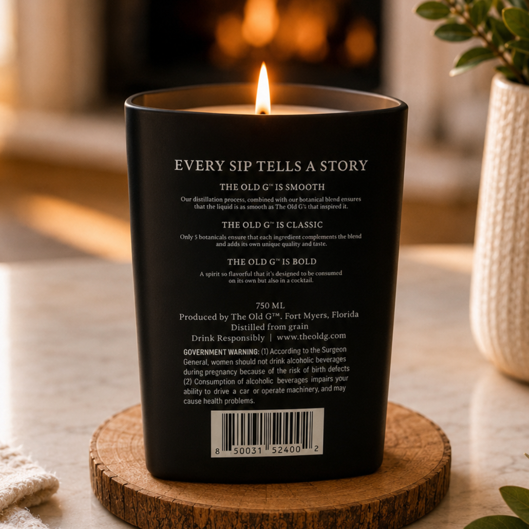 The Old G® Gin Bottle Candle 20 oz