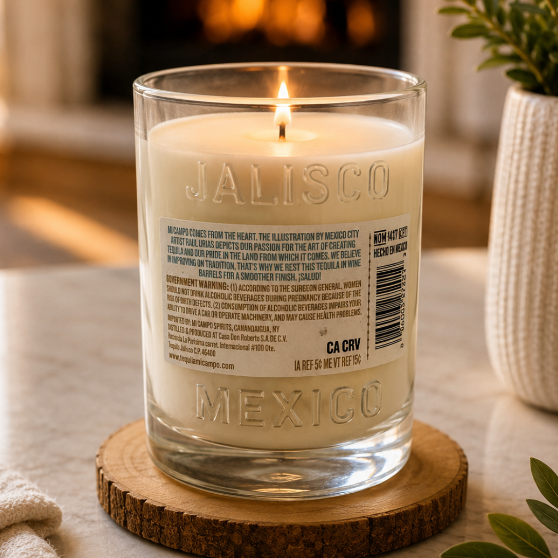 Mi Campo® Tequila Bottle Candle 20 oz