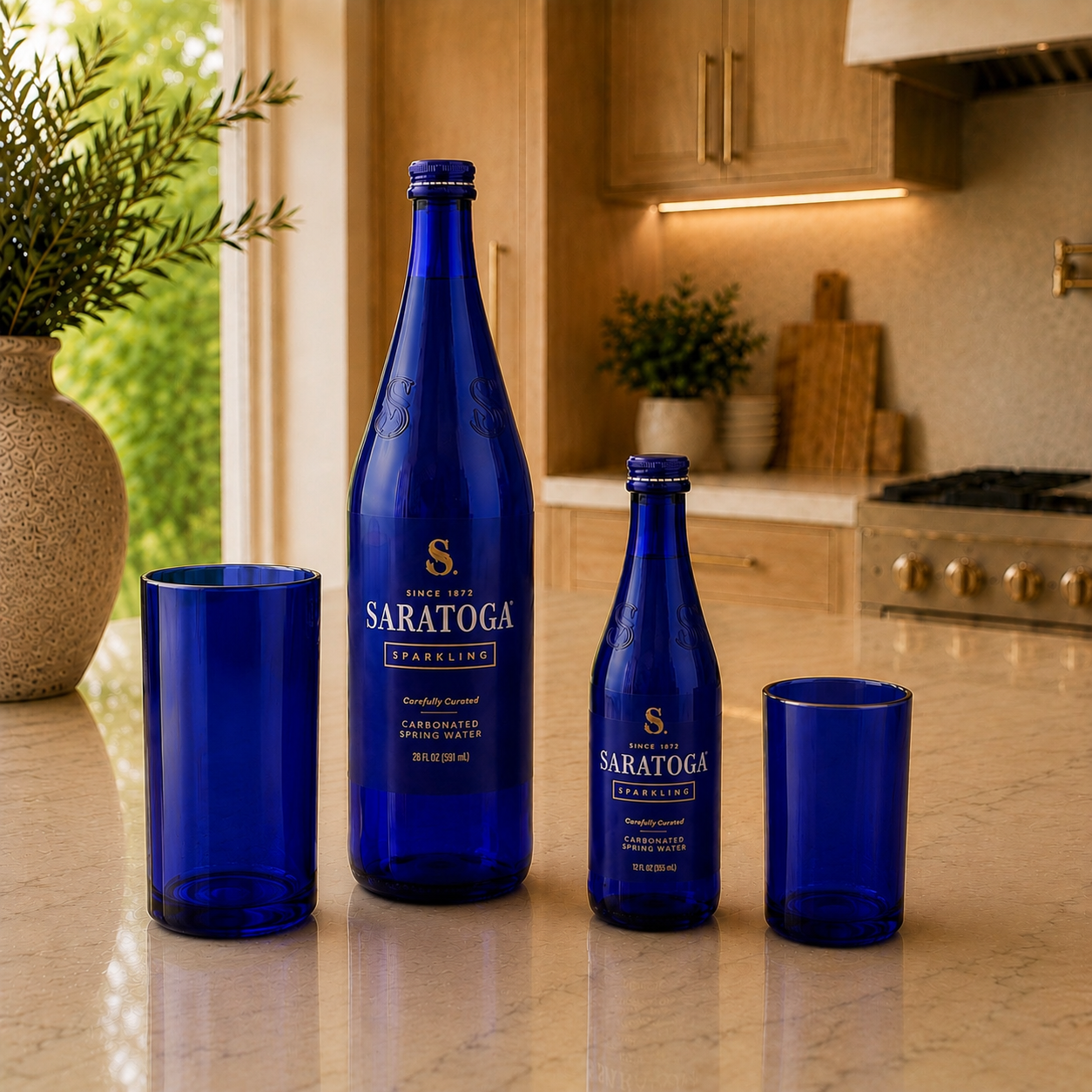 Saratoga® Upcycled Glassware 20 oz - Set of 4
