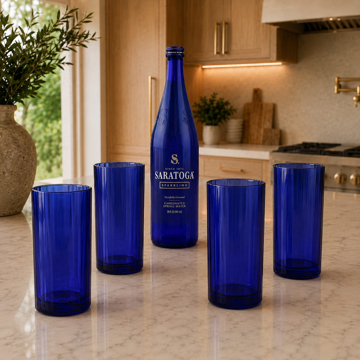 Saratoga® Upcycled Glassware 20 oz - Set of 4