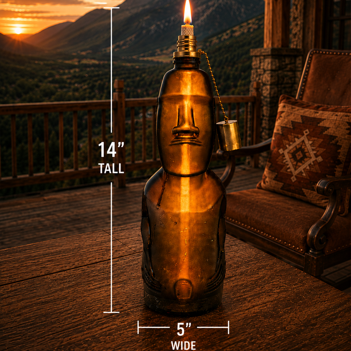 Capel Pisco Reservado® 1000 mL Bottle Tiki Oil Light