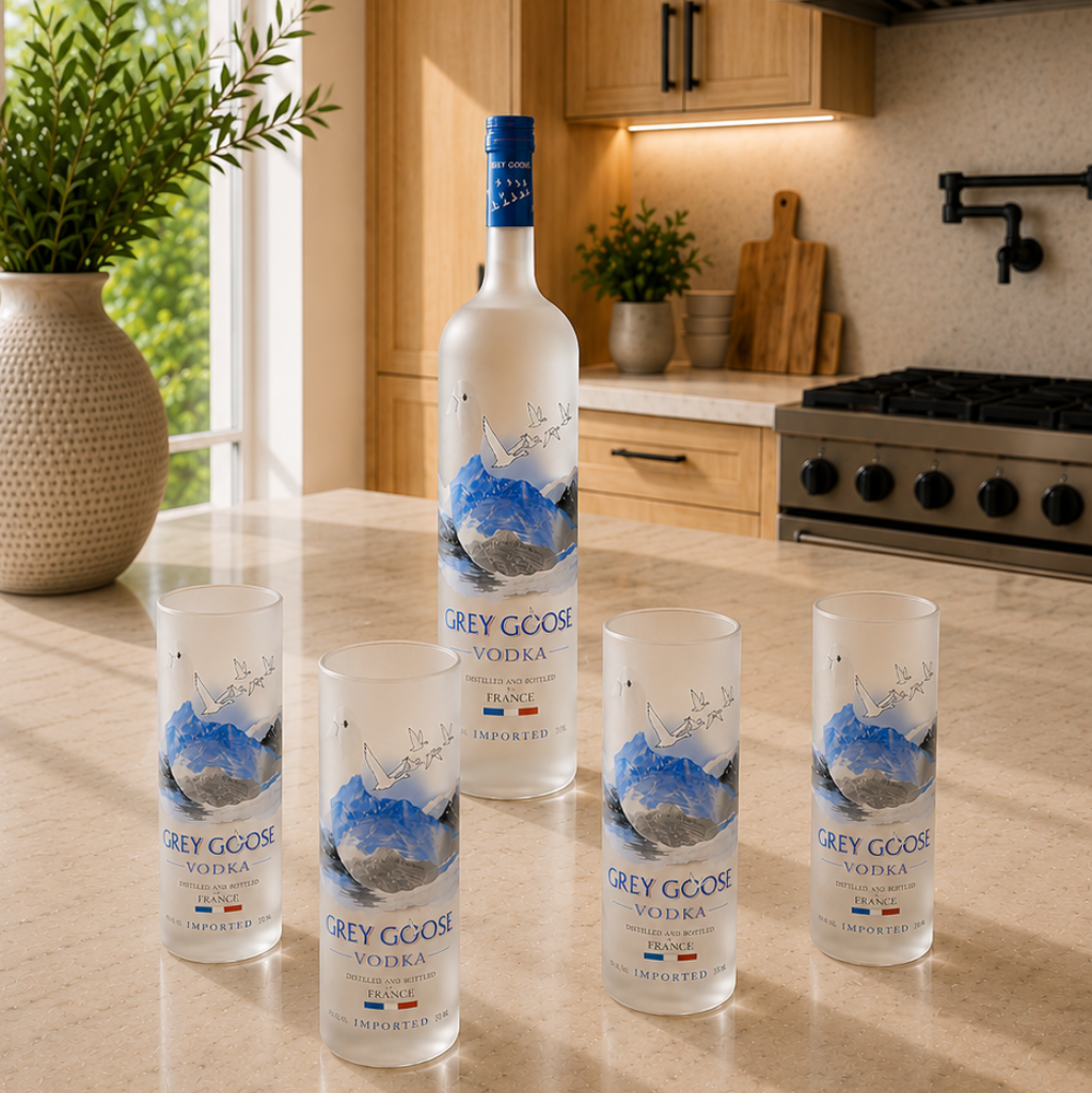 Grey Goose® Vodka Upcycled Glass 12 oz - Set of 4