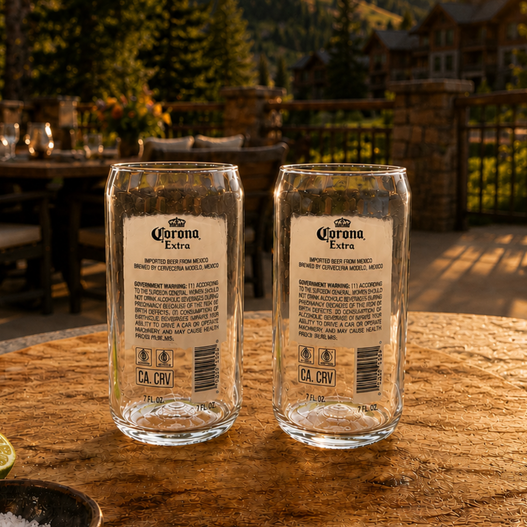 Coronita® Bottle  Margarita & Cocktail Glasses 6 oz – Set of 2