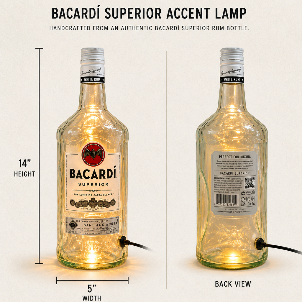 Bicardi® Extra Large Bottle Accent Lamp