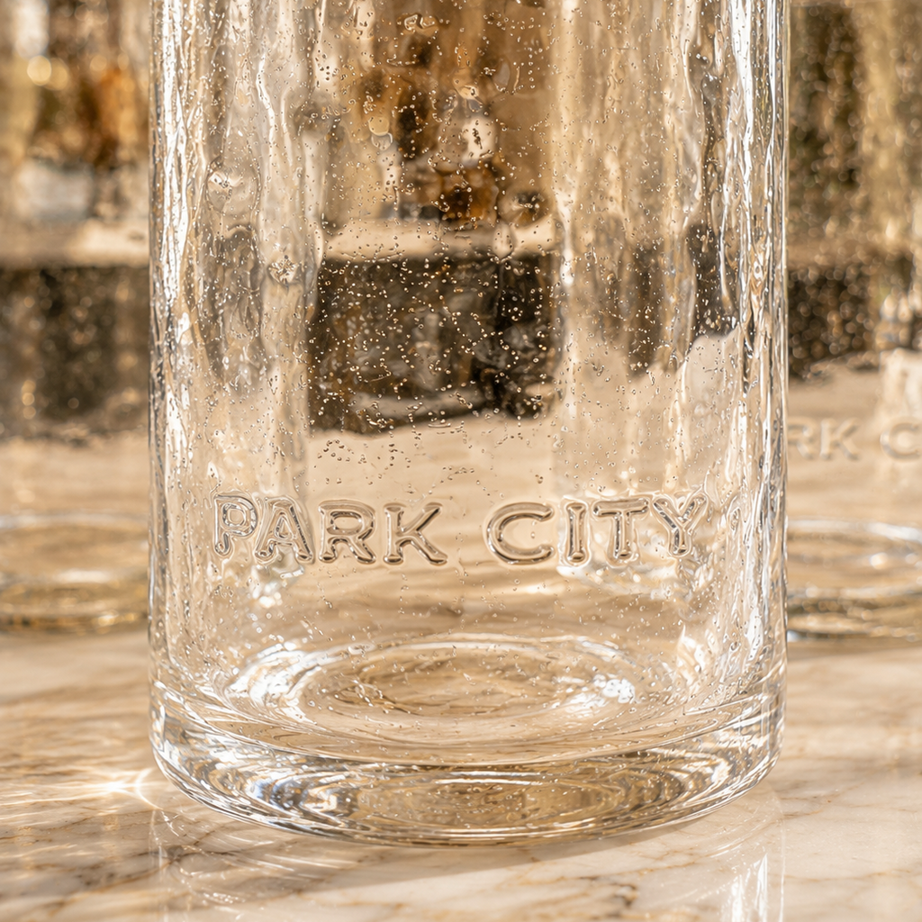 High West® Upcycled Whiskey Bottle Glassware Set 14 oz – Set of 4