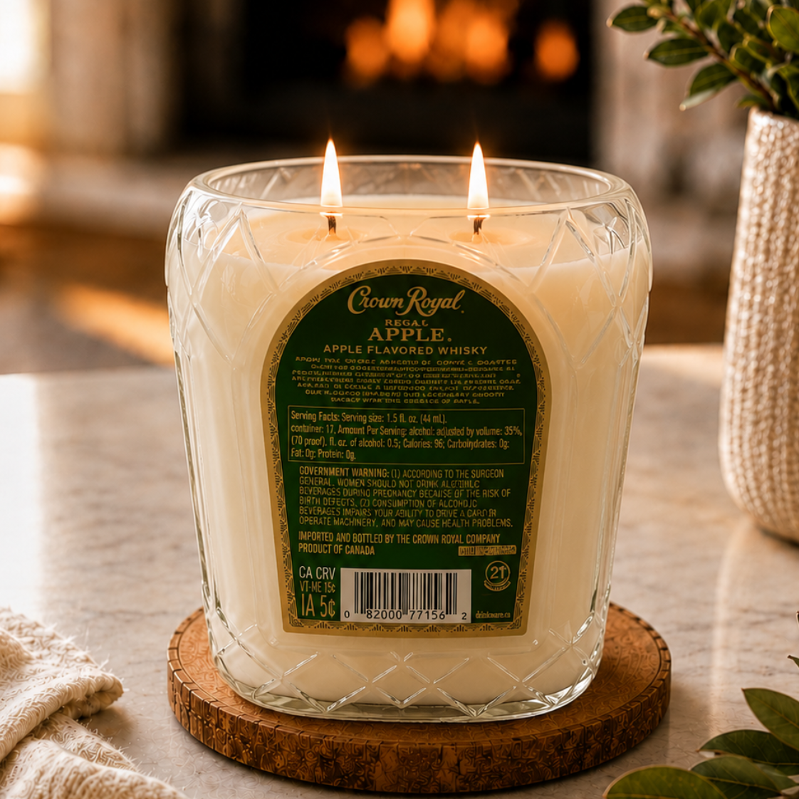 Authentic Crown Royal® Regal Apple Bottle Candle 20 oz