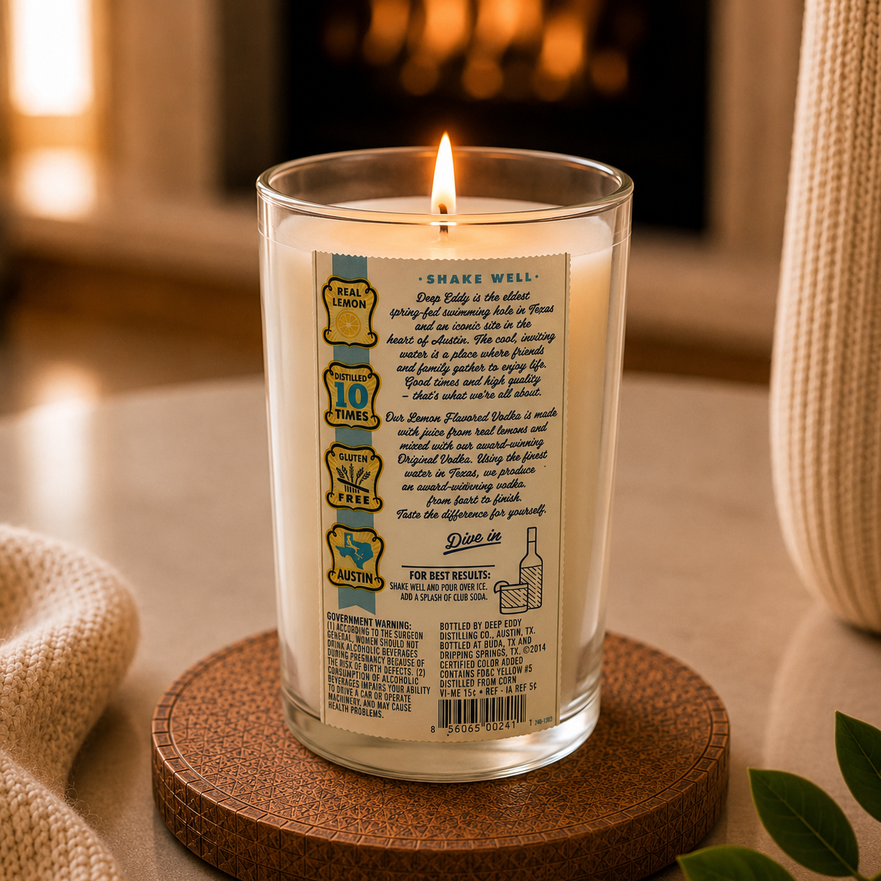 Deep Eddy® Bottle Candle 20 oz