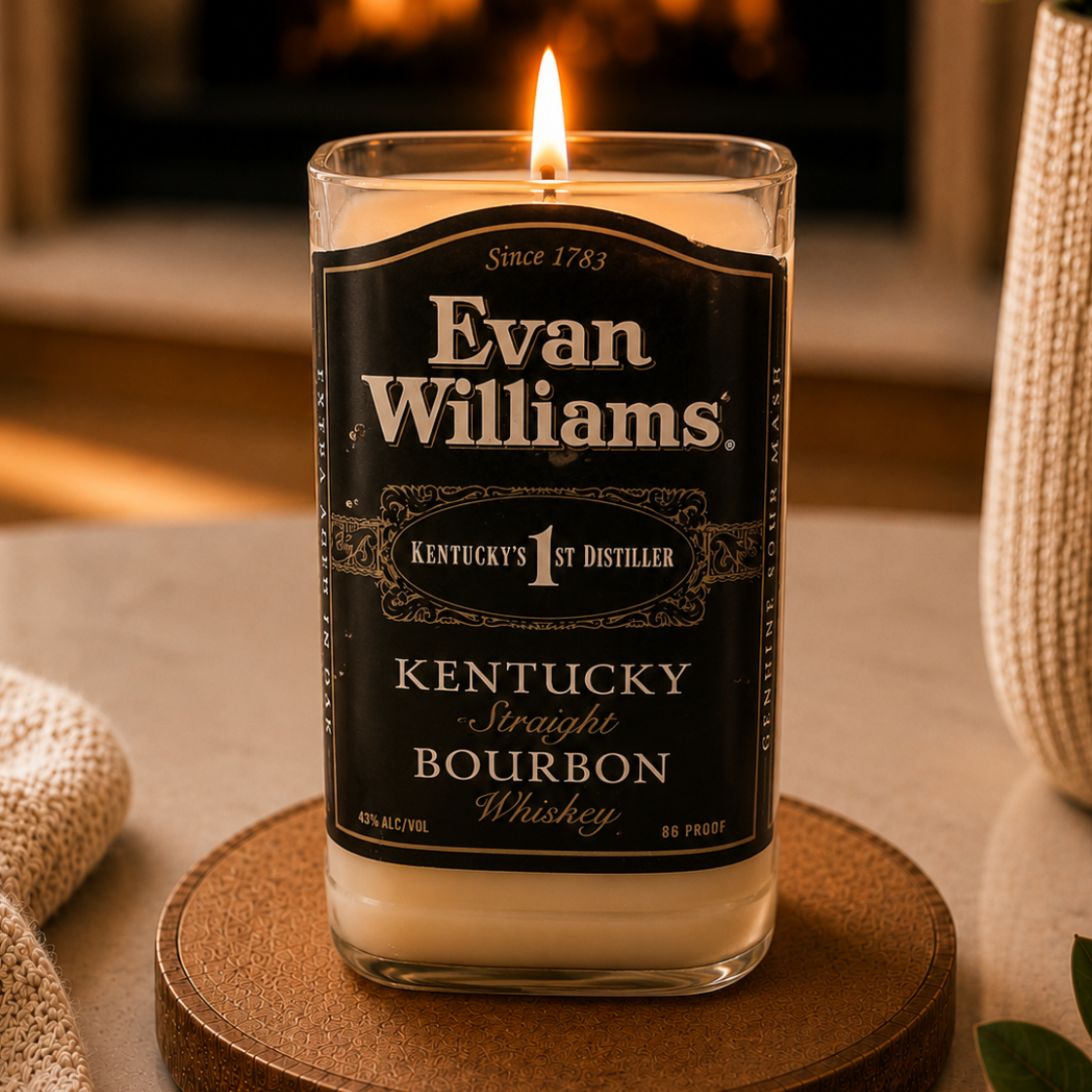 Evan Williams® Kentucky Bourbon Bottle Candle 26 oz