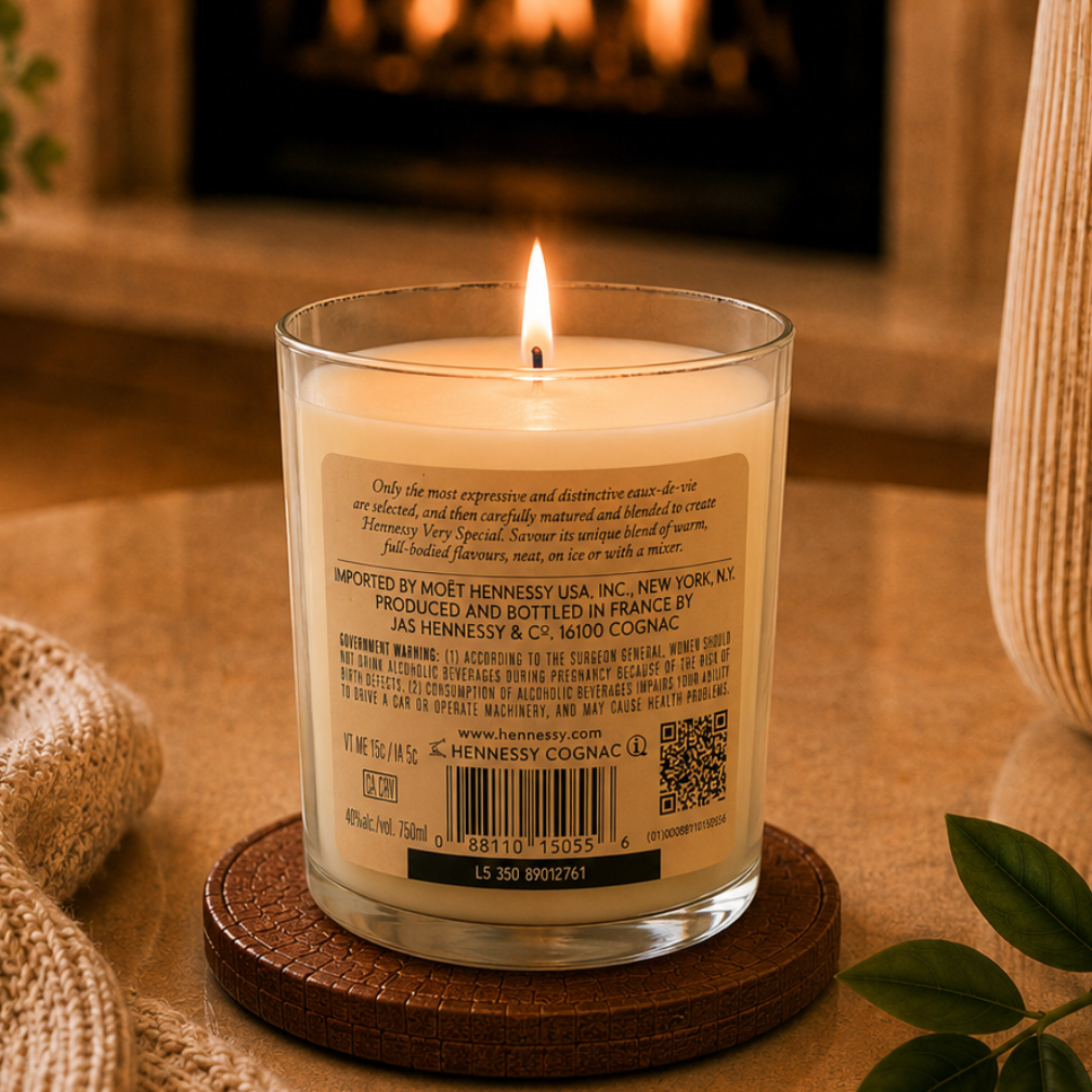 Hennessy Very Special Cognac Bottle Candle 20 oz