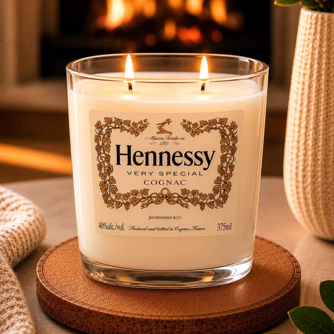 Hennessy Very Special Cognac Bottle Candle 10 oz