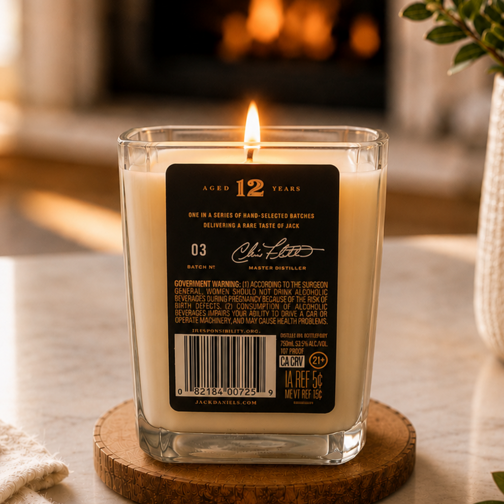 Jack Daniel's® 12 Year Tennessee Whiskey Bottle Candle 20 oz