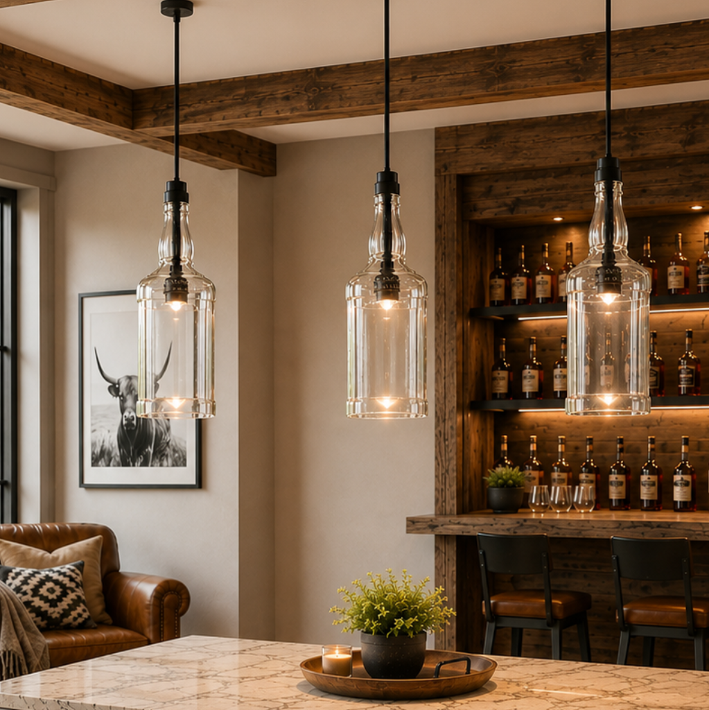 Jack Daniel's® Old No. 7® 1000ml Bottle Pendant Light
