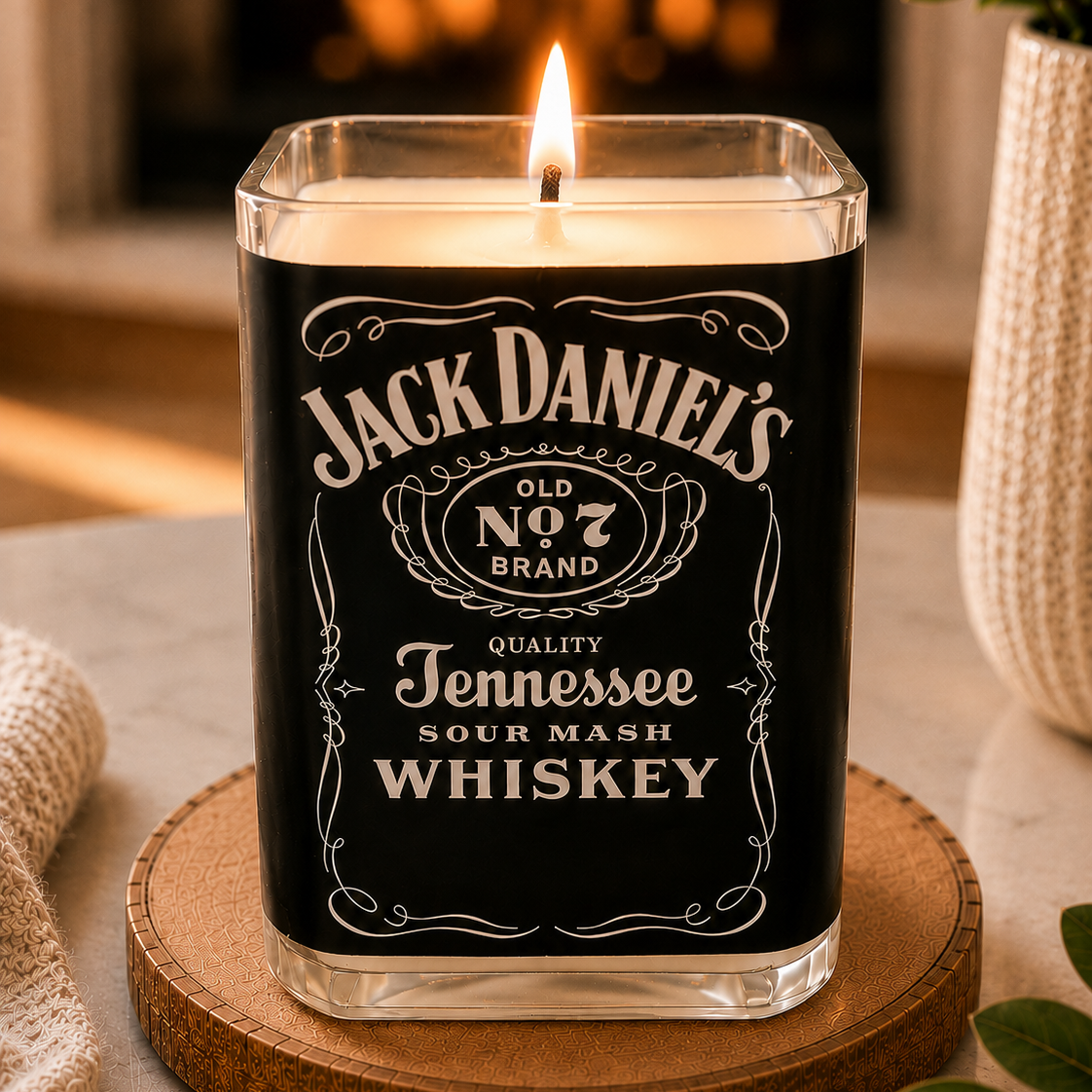Jack Daniel Bottle Candle 20 oz