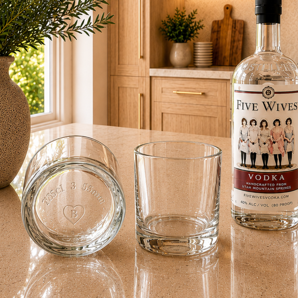 Ogden's Own Distillery® Bottle Glassware Set of 2 – 12 oz