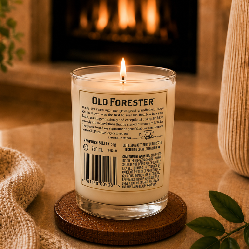 Old Forester® Bottle Candle 20 oz