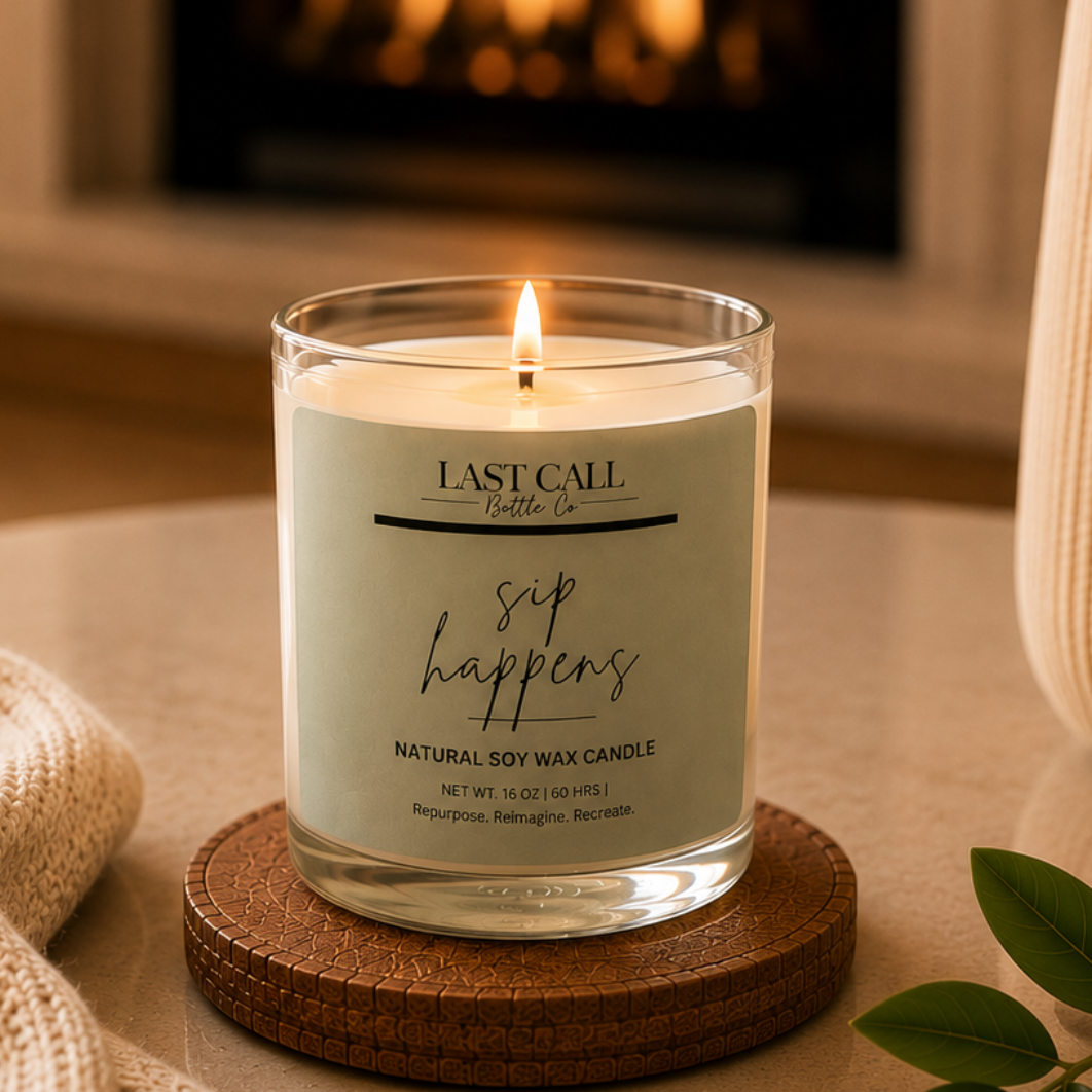 SIP HAPPENS  Candle 16 oz