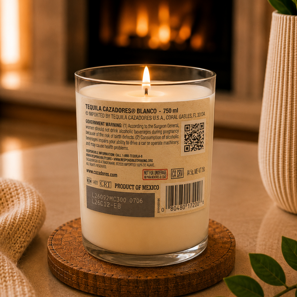 Tequila Cazadores® Bottle Candle 16 oz