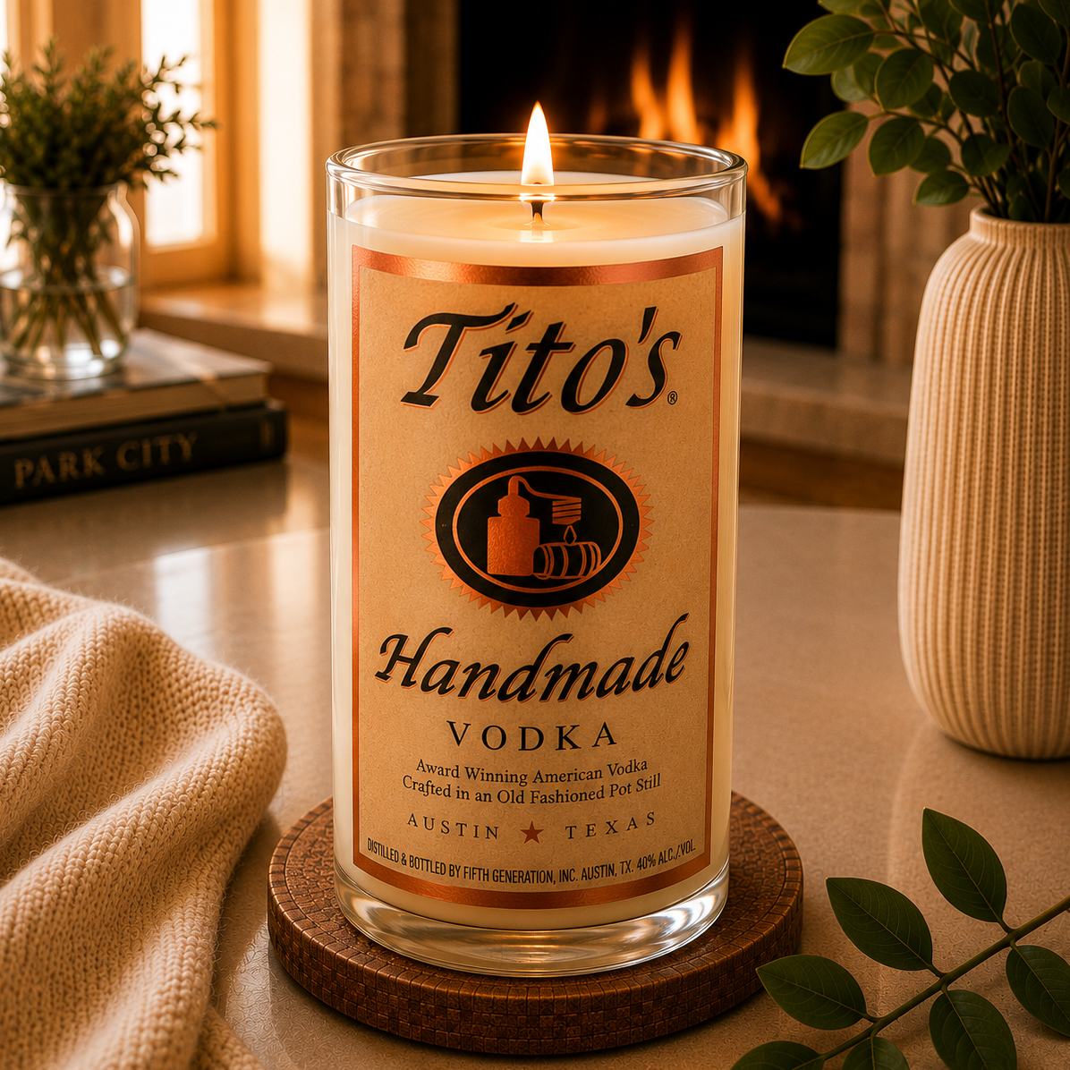 Titos® Vodka Bottle Candle 26 oz