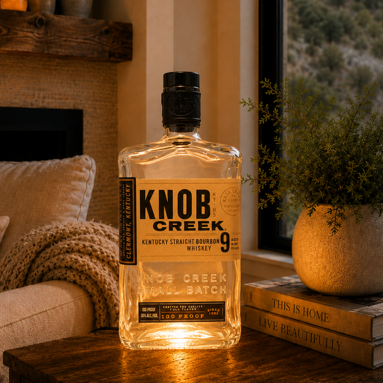 Knob Creek® Extra Large Bottle Accent Lamp