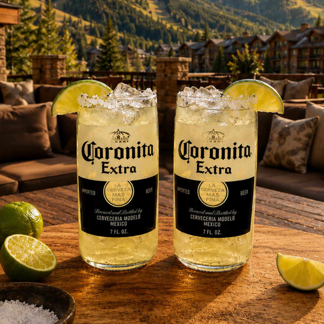 Coronita® Bottle  Margarita & Cocktail Glasses 6 oz – Set of 2