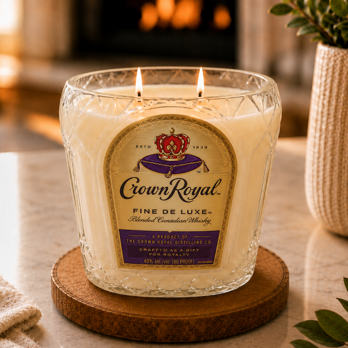 Authentic Crown Royal® Bottle Candle 20 oz
