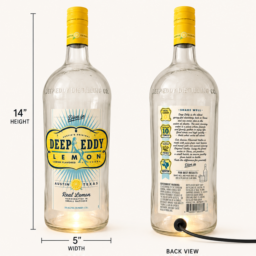 Deep Eddy® Lemon Vodka Extra Large Bottle Accent Lamp
